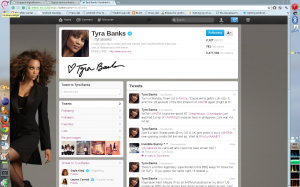 Tyra Banks på Twitter